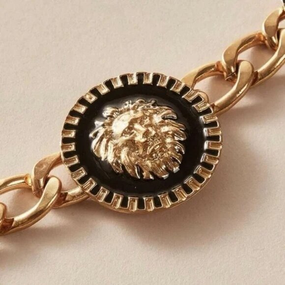 ZARA lion gold chain necklace choker thick NEW with gift box 🎁✨✨✨🔥 - Picture 2 of 3